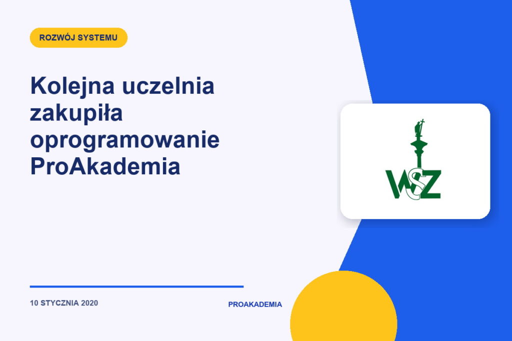 Kolejna uczelnia zakupiła oprogramowanie ProAkademia
