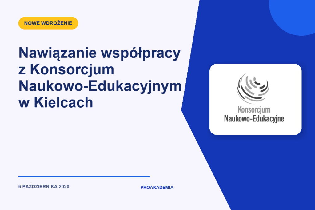 Nawiązanie współpracy z Konsorcjum Naukowo-Edukacyjnym w Kielcach