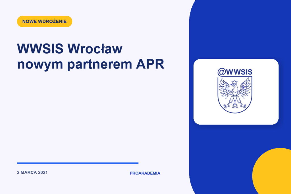 WWSIS Wrocław nowym partnerem APR
